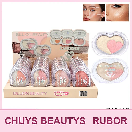 Mini Paleta 2en1 De Iluminador y Rubor - Chuys Beautys | Chuy's Beautys