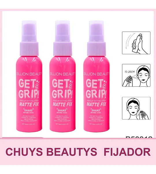 Spray Fijador de Maquillaje Efecto Mate