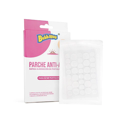 Parches para Acné Postular BUBBALUU Rosado - Chuys Beautys | Chuy's Beautys