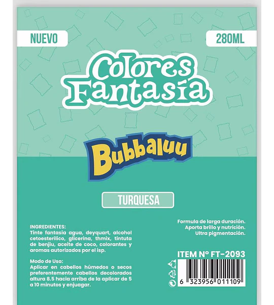 Colores Fantasía Turquesa