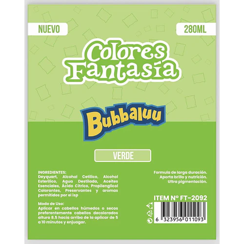 Colores Fantasía Verde - Chuys Beautys | Chuy's Beautys