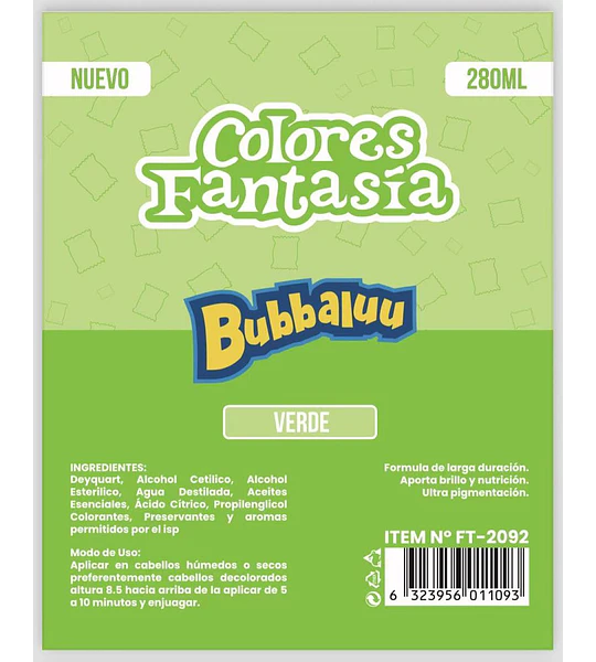 Colores Fantasía Verde
