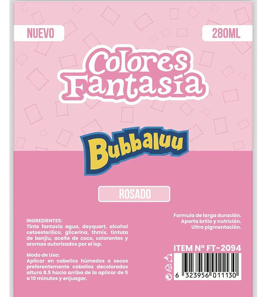 Colores Fantasía Rosado