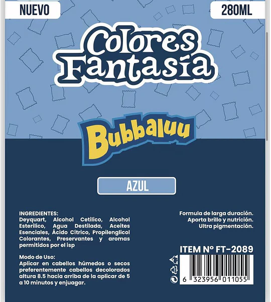 Colores Fantasía Azul