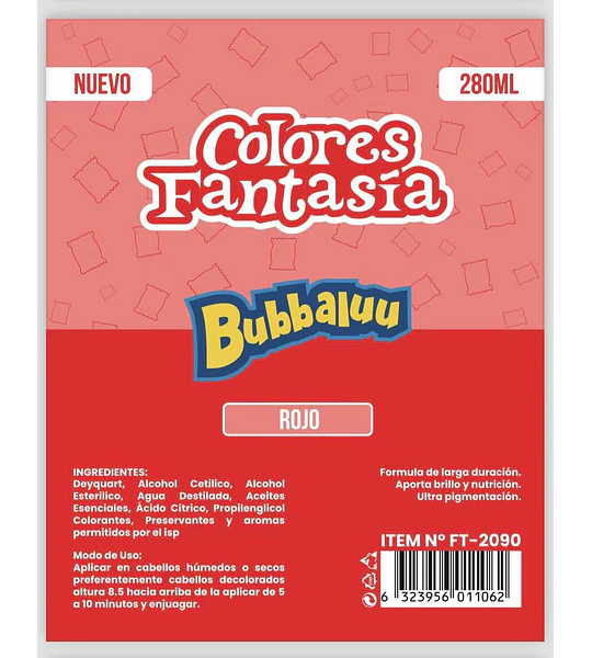 Colores Fantasía Rojo