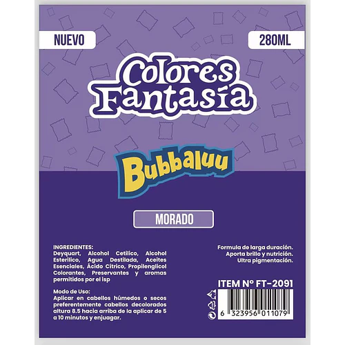 Colores Fantasía Morado - Chuys Beautys | Chuy's Beautys