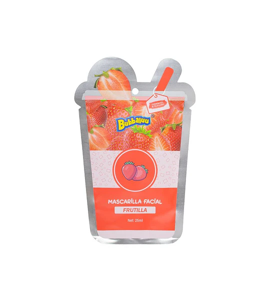 Mascarilla Facial Frutilla BUBBALUU