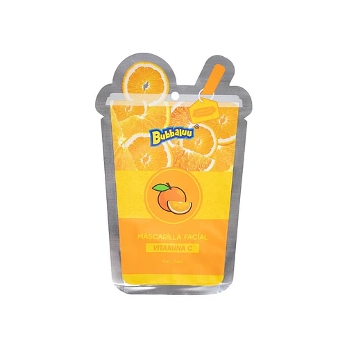 Mascarilla Facial Vitamina C BUBBALUU - Chuys Beautys | Chuy's Beautys