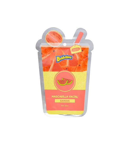 Mascarilla Facial Sandia BUBBALUU