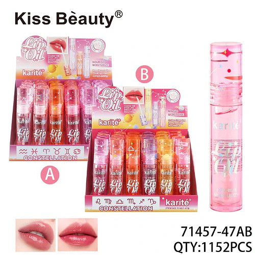 Aceite Labial Nutritivo Kiss Bèauty con Efecto Cambia Color y Brillo - Chuys Beautys | Chuy's Beautys