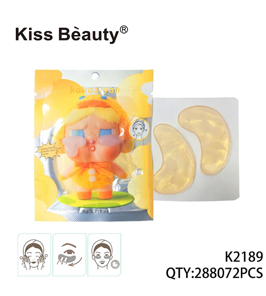 Parches de Ojos de Hidrogel Dorados Revitalizantes Kiss Bèauty