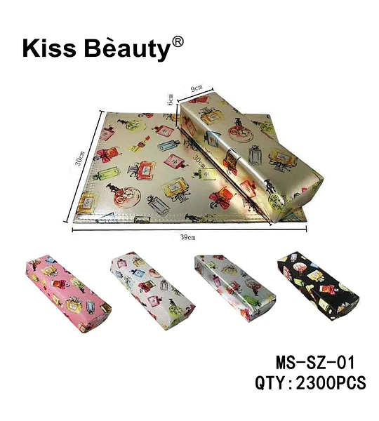 Organizador plegable multiusos Kiss Bèauty con estampado de cosméticos