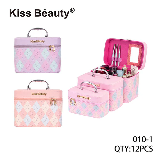 Set de Estuches Organizadores de Maquillaje Argyle Kiss Bèauty - Chuys Beautys | Chuy's Beautys