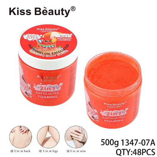 Exfoliante Corporal Espumoso 2 en 1 de Sandía Kiss Beauty Skin Clinic - Chuys Beautys | Chuy's Beautys