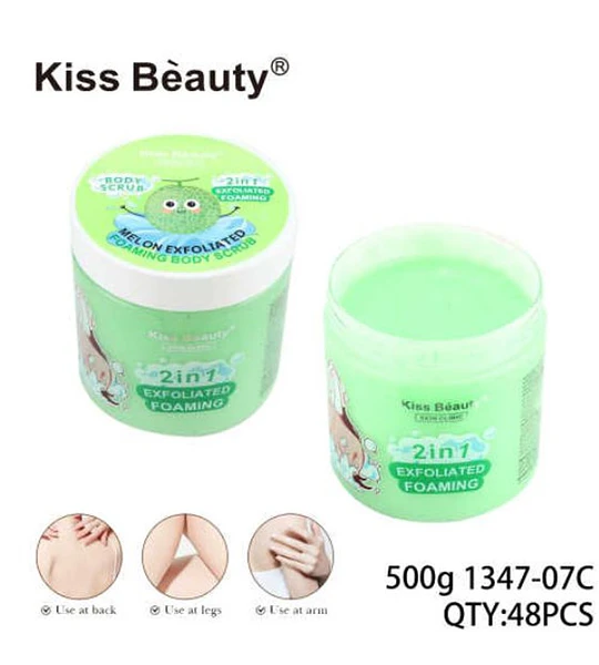 Exfoliante Corporal Espumoso 2 en 1 Kiss Bèauty con Extracto de Melón