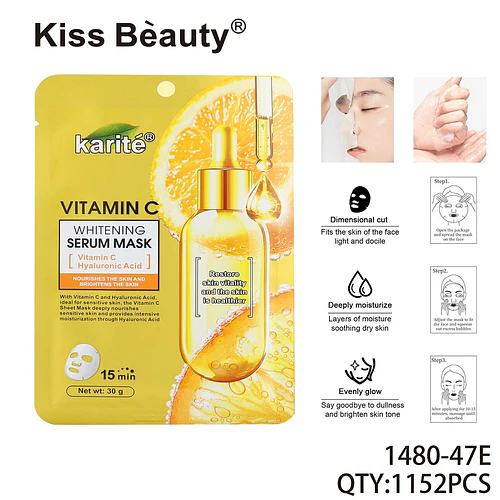 Mascarilla Facial Karité con Vitamina C y Ácido Hialurónico Blanqueadora - Chuys Beautys | Chuy's Beautys