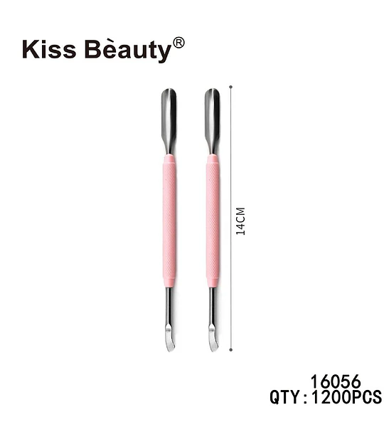 Empujador y limpiador de cutículas doble Kiss Bèauty 14cm