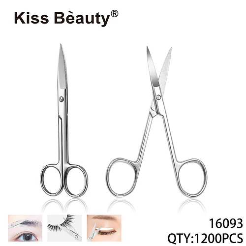 Tijeras de precisión Kiss Bèauty para cejas y pestañas - Chuys Beautys | Chuy's Beautys