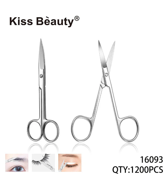 Tijeras de precisión Kiss Bèauty para cejas y pestañas
