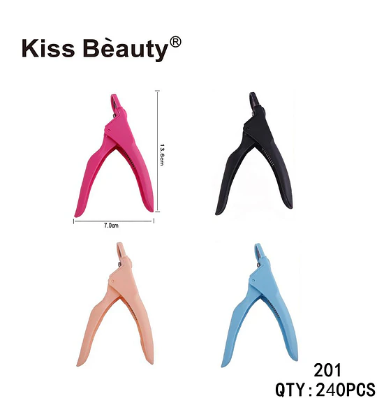 Cortador de puntas de uñas acrílicas Kiss Bèauty profesional