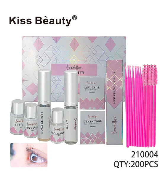 Kit Profesional de Lifting de Pestañas Kiss Bèauty con Accesorios Completos