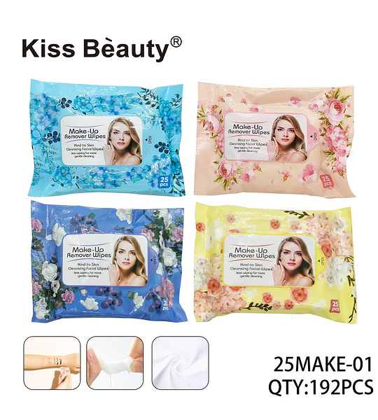 Toallitas Desmaquillantes Faciales Suaves Kiss Bèauty