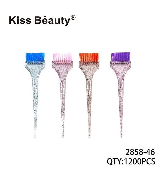 Set de 4 Pinceles Aplicadores de Tinte para Cabello Glitter Kiss Bèauty