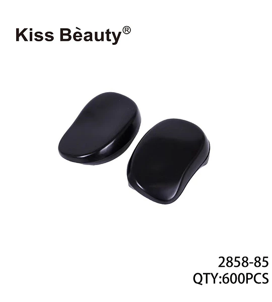 Cepillo Desenredante Compacto Ergonómico Negro Kiss Bèauty