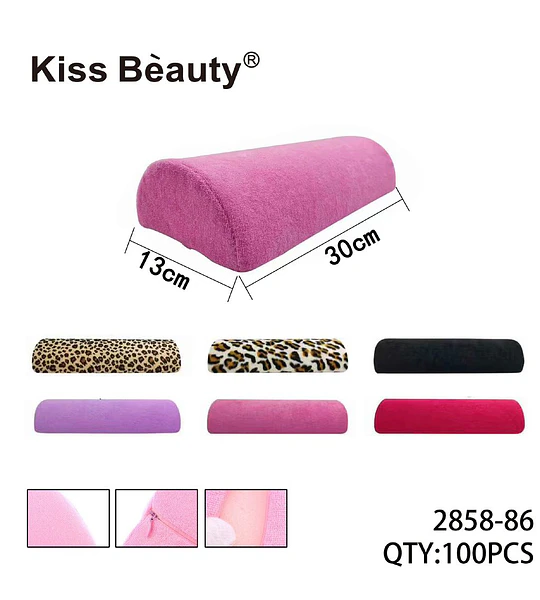 Cojín de Apoyo Ergonómico para Manicura Kiss Bèauty con Funda Removible