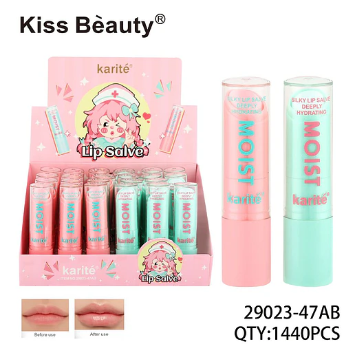 Bálsamo Labial Sedoso Hidratante Profundo Kiss Beauty Karité - Chuys Beautys | Chuy's Beautys