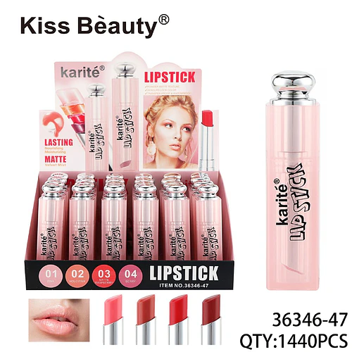 Labial Matte Larga Duración Velvet Mist Kiss Beauty Karité - Chuys Beautys | Chuy's Beautys