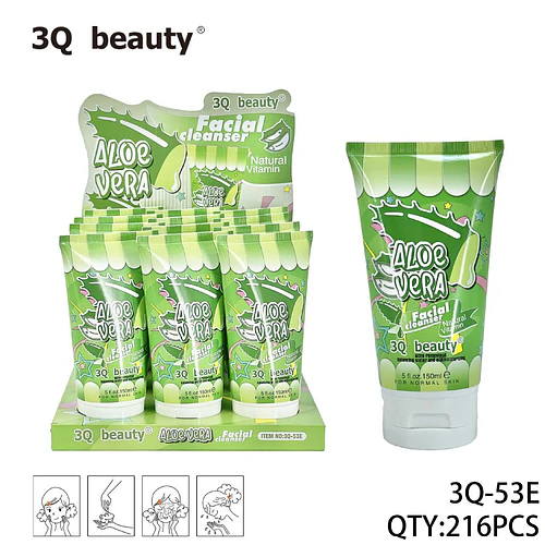 Limpiador Facial 3Q Beauty Aloe Vera con Vitaminas Naturales - Chuys Beautys | Chuy's Beautys