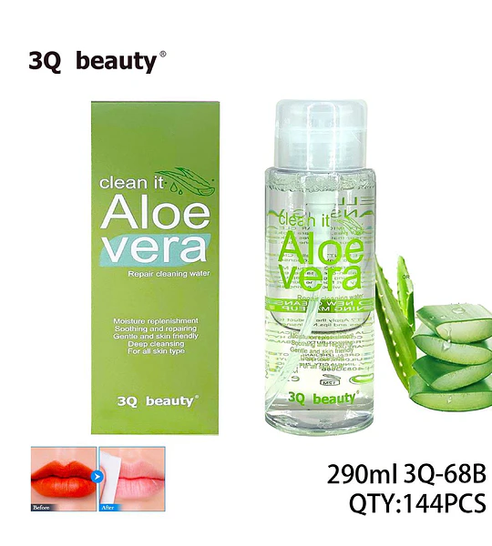 Agua Limpiadora Reparadora con Aloe Vera 3Q Beauty 290ml