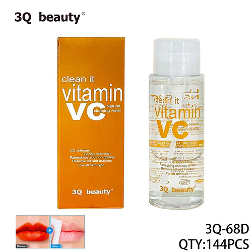 Agua Limpiadora Natural con Vitamina C 3Q Beauty - Chuys Beautys | Chuy's Beautys