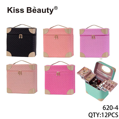 Estuche Organizador de Maquillaje y Joyas Portátil Kiss Bèauty - Chuys Beautys | Chuy's Beautys