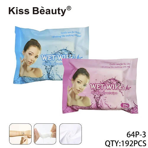 Toallitas Húmedas Refrescantes Kiss Bèauty para Cuidado Suave de la Piel - Chuys Beautys | Chuy's Beautys