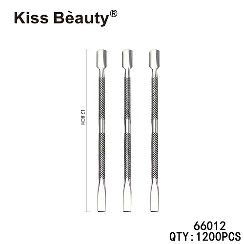 Empujador y removedor de cutículas doble punta de acero inoxidable Kiss Bèauty - Chuys Beautys | Chuy's Beautys