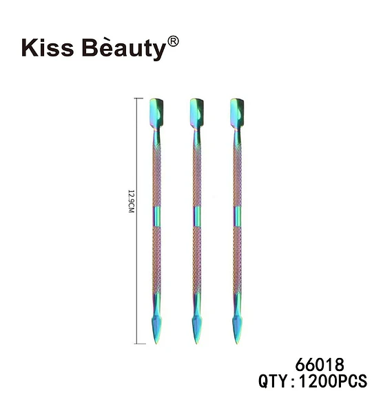 Empujador de Cutículas Doble Punta Iridescent Kiss Bèauty
