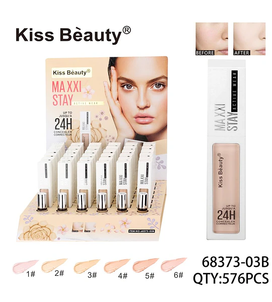 Corrector Líquido de Larga Duración Kiss Beauty Maxxi Stay Active Wear