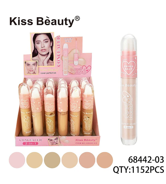 Corrector y Primer Balm 2 en 1 Sweet Heart Kiss Beauty