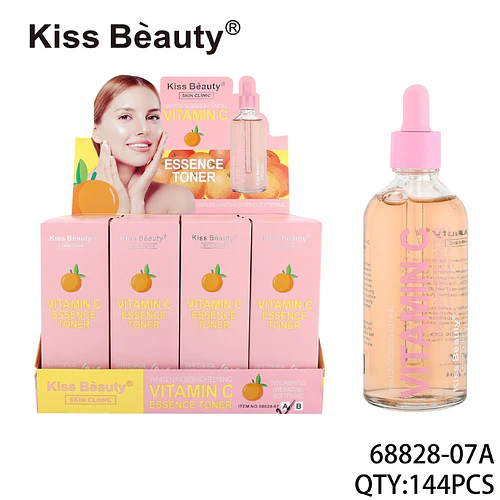 Tónico Facial Esencia Vitamina C Kiss Beauty Blanqueador e Hidratante - Chuys Beautys | Chuy's Beautys