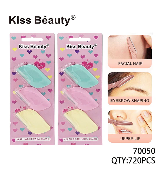 Set de Perfiladores de Cejas y Vello Facial Kiss Bèauty® para Precisión