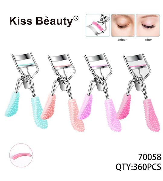 Rizador de pestañas ergonómico Kiss Bèauty con mango antideslizante