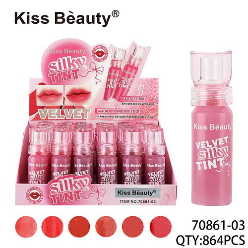 Tinta de Labios Velvet Silky Matte Kiss Bèauty Larga Duración - Chuys Beautys | Chuy's Beautys