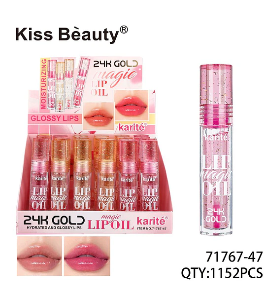 Aceite Labial Mágico Karité 24K Gold Kiss Beauty Hidratante