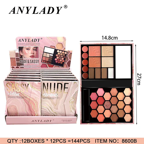 Paleta de Maquillaje Multifuncional Nude & Sassy ANYLADY - Chuys Beautys | Chuy's Beautys
