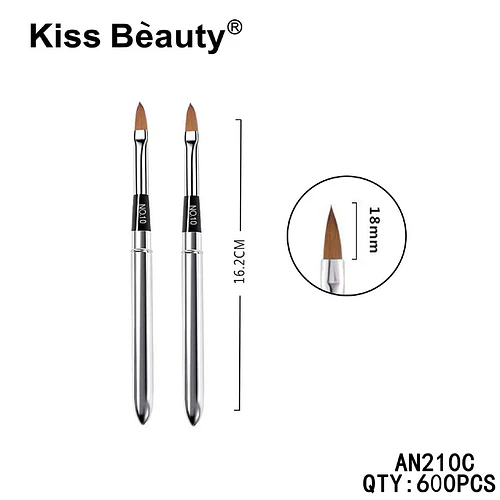 Pincel de Acrílico Profesional No. 10 Kiss Bèauty para Uñas Esculpidas - Chuys Beautys | Chuy's Beautys