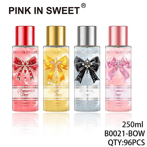 Set de 4 Fragancias Finas PINK IN SWEET Colección Bow 250ml - Chuys Beautys | Chuy's Beautys