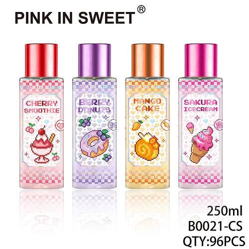 Set de 4 Body Mists Dulces Pink In Sweet 250ml - Variedad de Aromas - Chuys Beautys | Chuy's Beautys