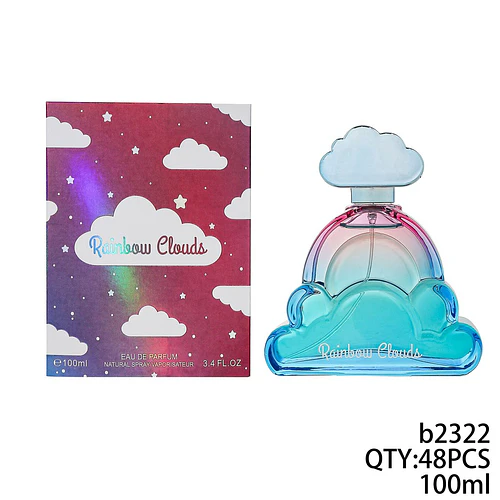 Eau de Parfum Rainbow Clouds con diseño de nube y arcoíris 100ml - Chuys Beautys | Chuy's Beautys